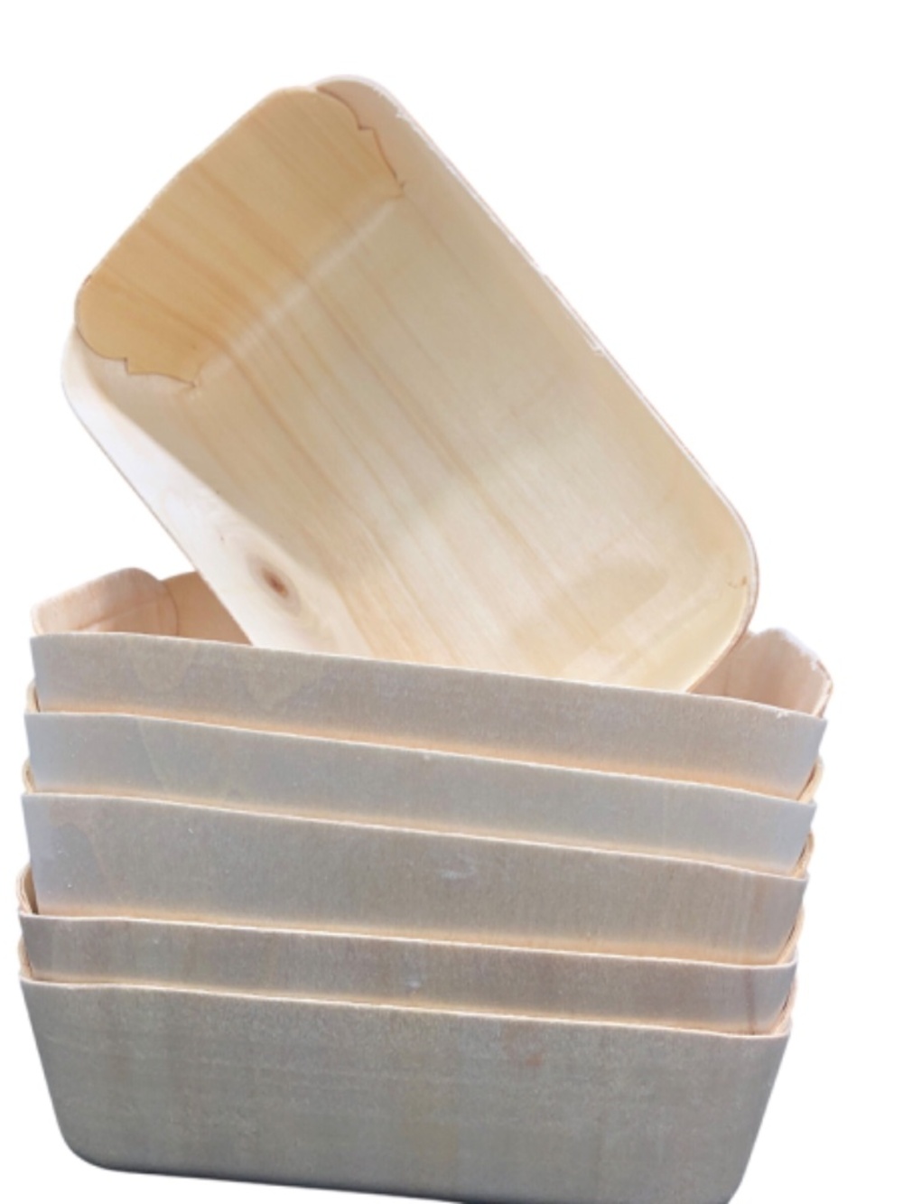 🎁 Bundle of 6 Natural Wooden Fiber Storage & Gift Baskets | Farmstead Market - Picture 14 of 14